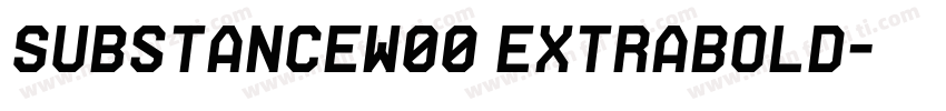 SubstanceW00 ExtraBold字体转换